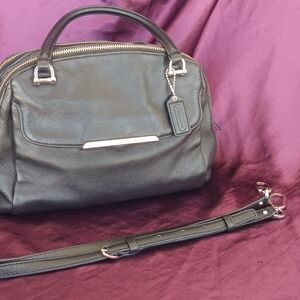 Coach Black Leather Satchel